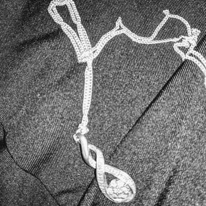 Vintage Diamond Infinty Flower Pendant And Chain